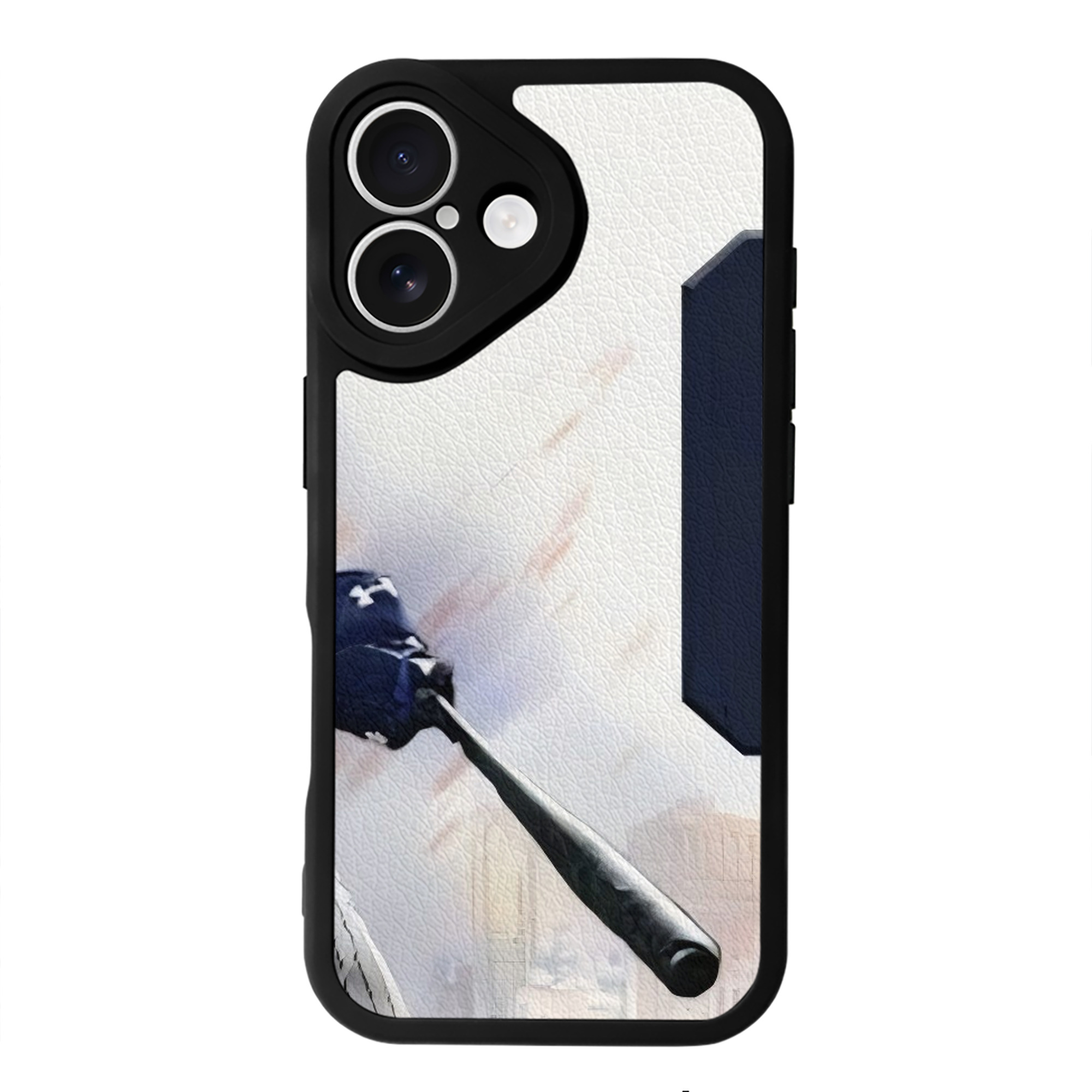 Aaron Judge 62 Home Runs IPhone 16 Silicone Leather Case – UV Print, Lambskin Texture – Perfect Fit, Wireless Charging Compatible, Scratch Resistant, Precise Cutouts – Stylish Protection For IPhone 16